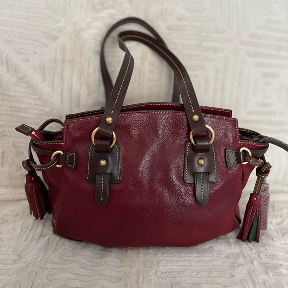 Dooney & Bourke Burgundy Satchel - Picture 2 of 4